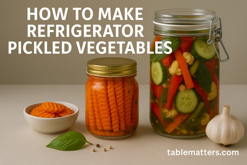 How to Make Refrigerator Pickled Vegetables